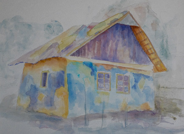 Aq 9/24 Schiefes Haus
