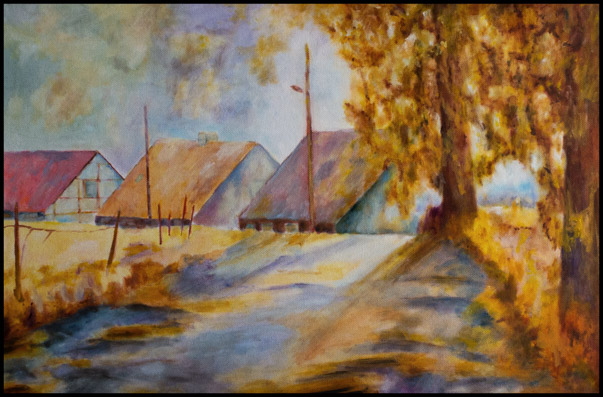 Häuser hinterm Damm III