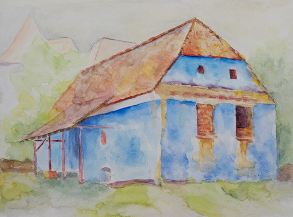 Blaues Haus Aq 02/23