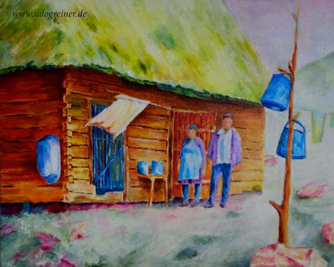 Rumänien - Scheune Paar