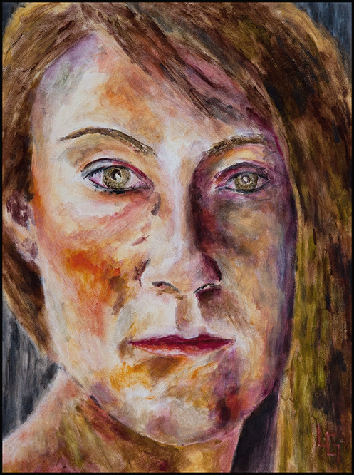 Portrait V, 30*40cm, Acryl auf Papier